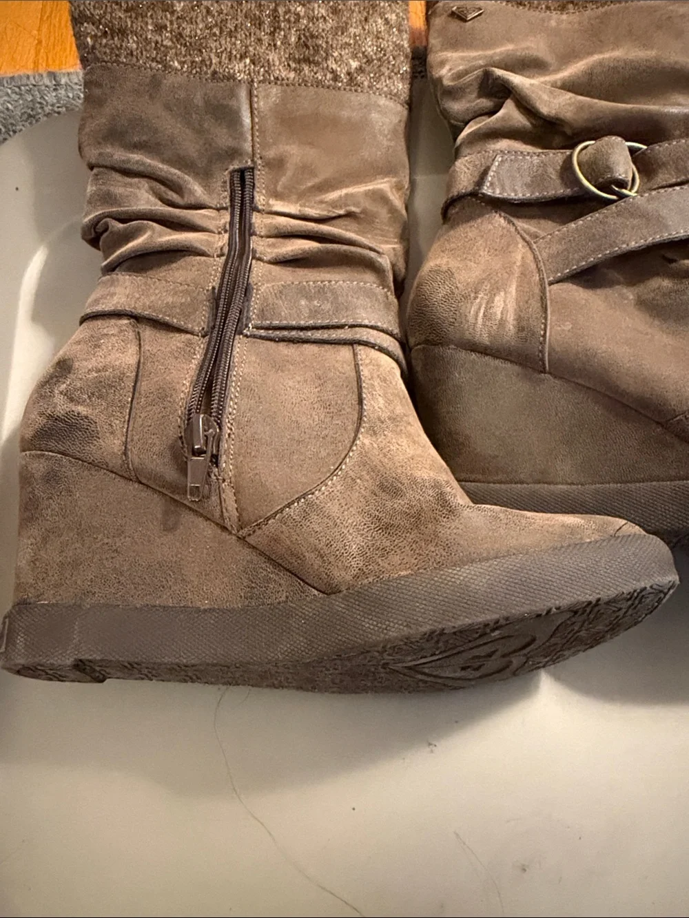 Roxy Women's Over-the-Knee Brown Slouch Boots